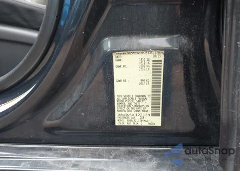 2014 Nissan Altima 2.5 S z USA, uszkodzony, nr VIN 1N4AL3AP5EC122129